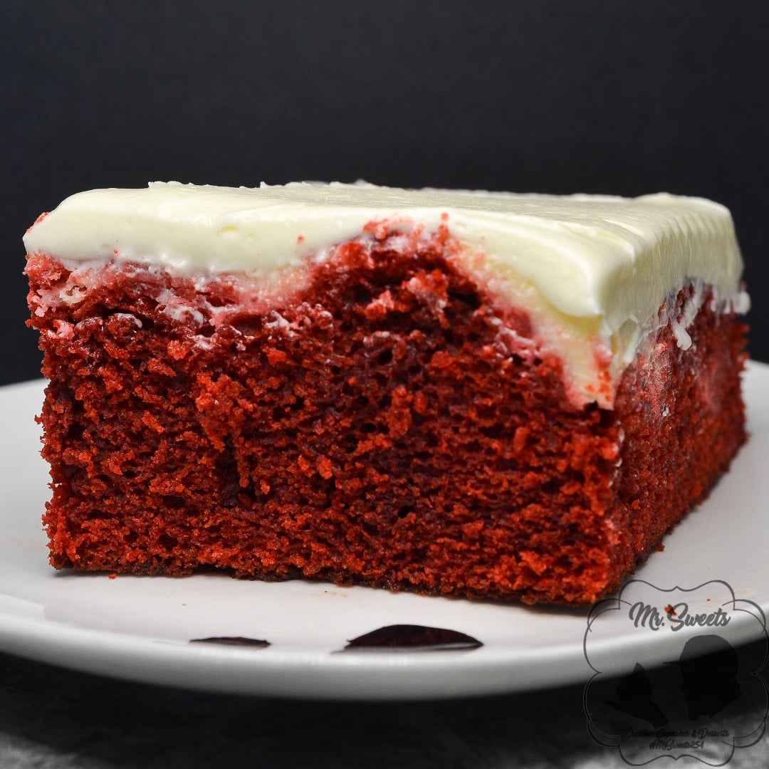 Red Velvet Cream Cheese Cake Slice Mr. Sweets